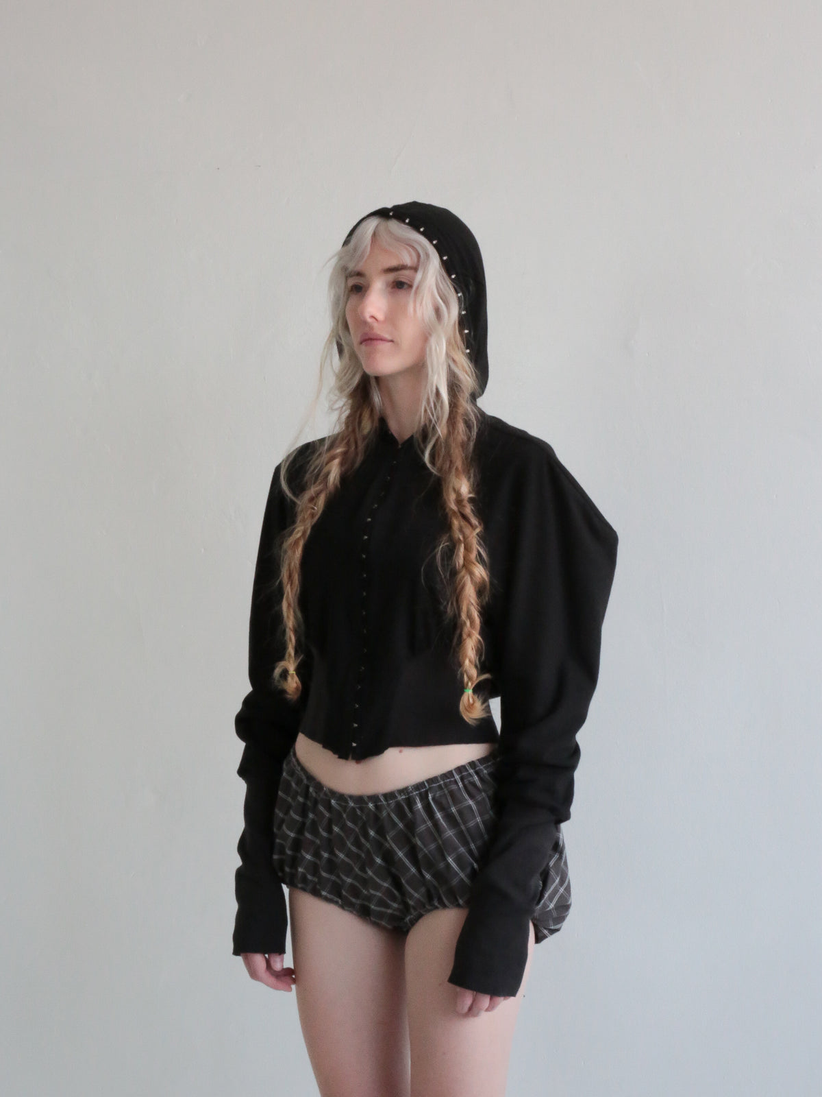 HOODIE black jersey