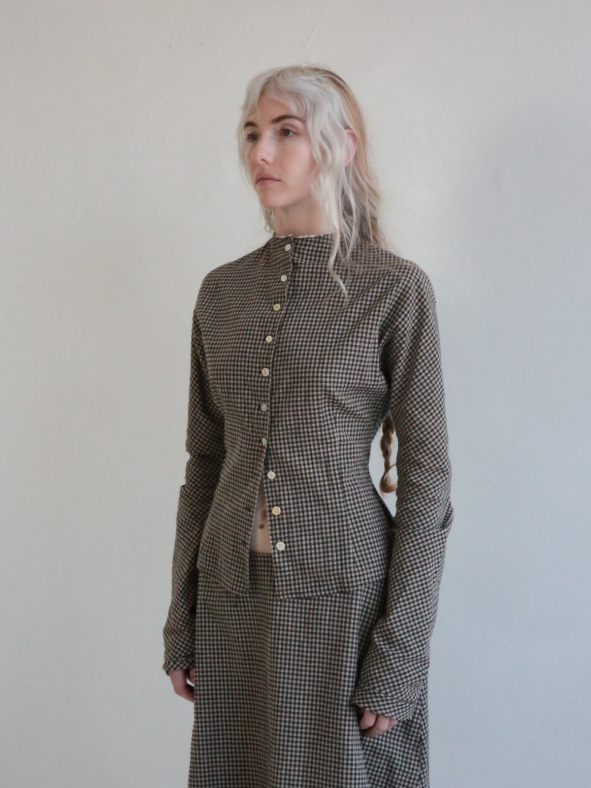 GINGHAM BUTTONDOWN