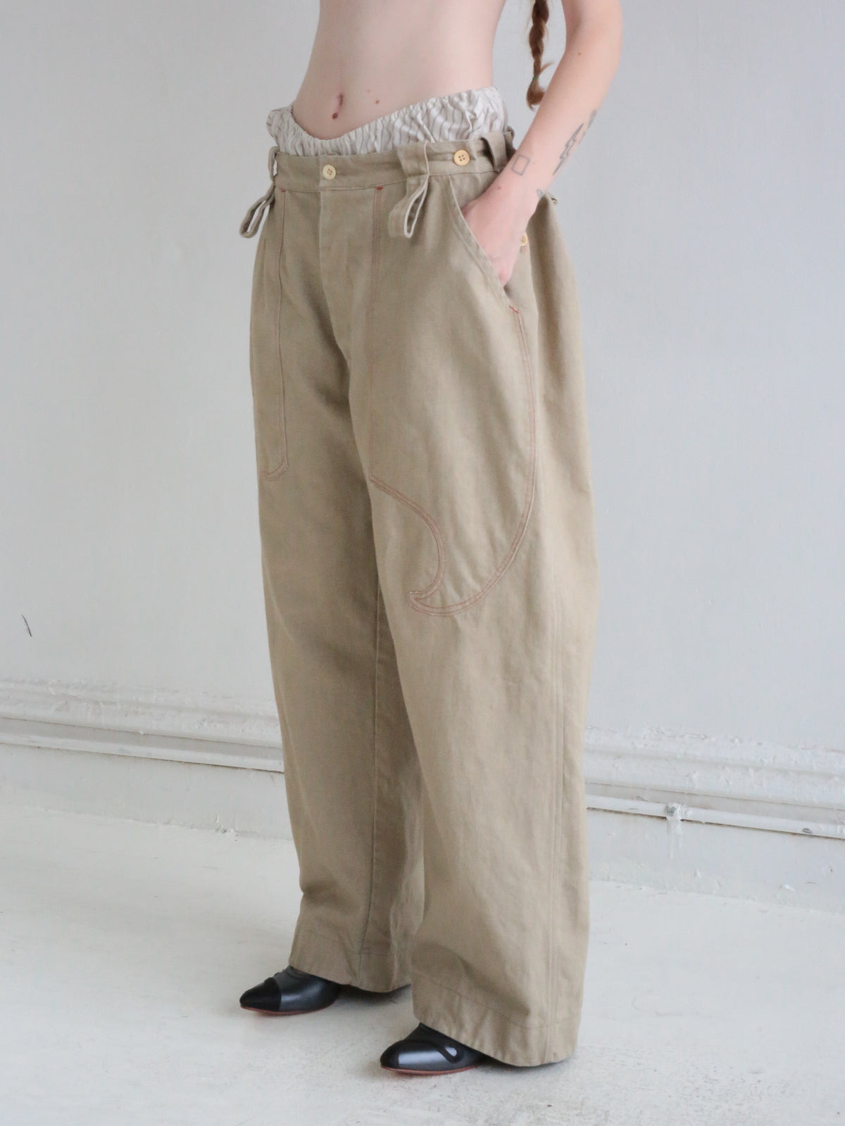 NO ARMY PANTS beige