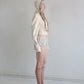 HOODIE cream terry