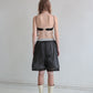 SILK SLEEP SHORTS black chiffon
