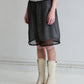 SILK SLEEP SHORTS black chiffon