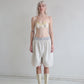 SILK SLEEP SHORTS cream silk