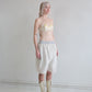 SILK SLEEP SHORTS cream silk