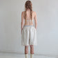 SILK SLEEP SHORTS cream silk