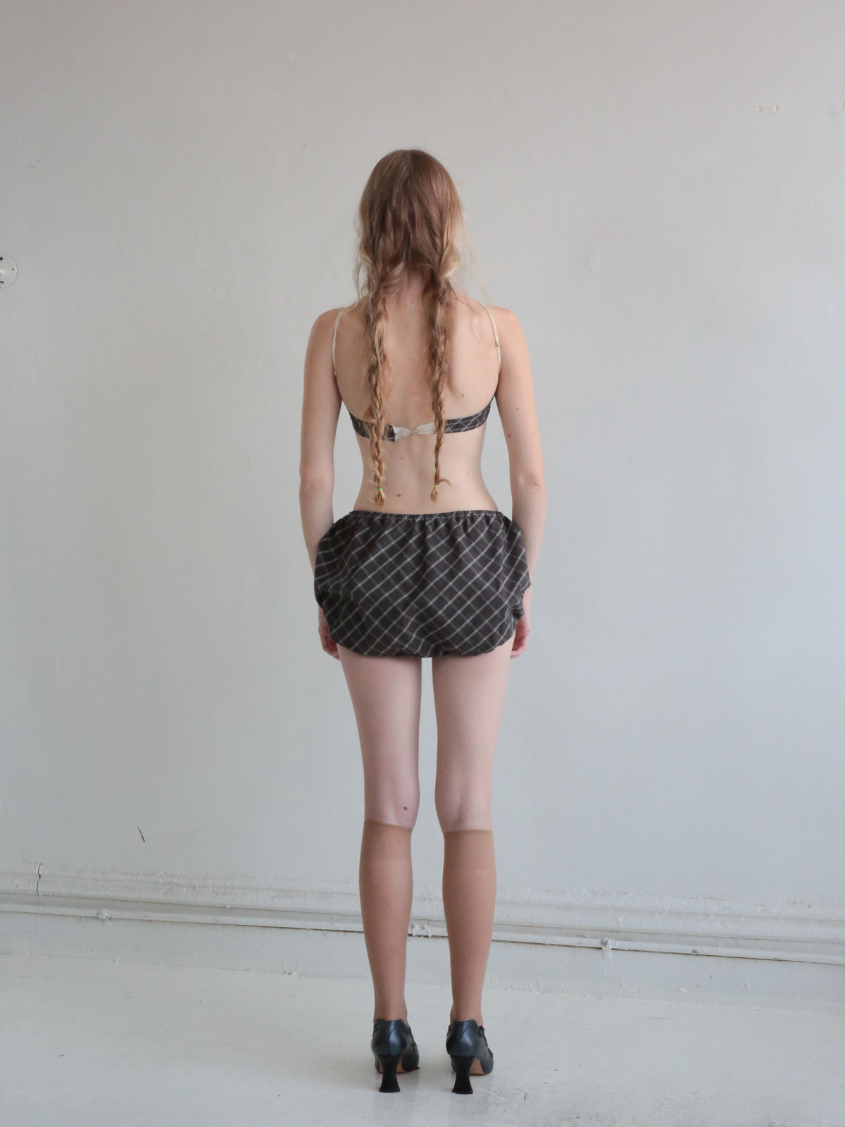 UNDERWEAR BLOOMER grey plaid
