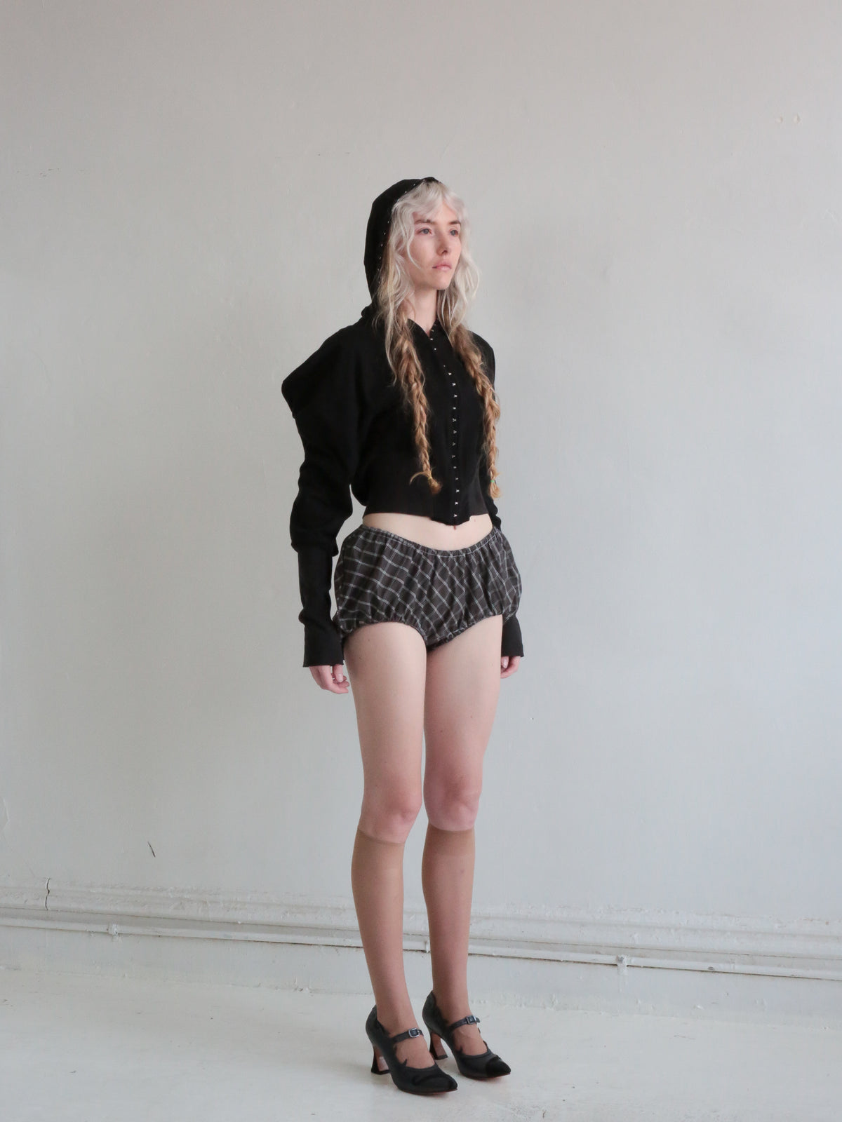 HOODIE black jersey