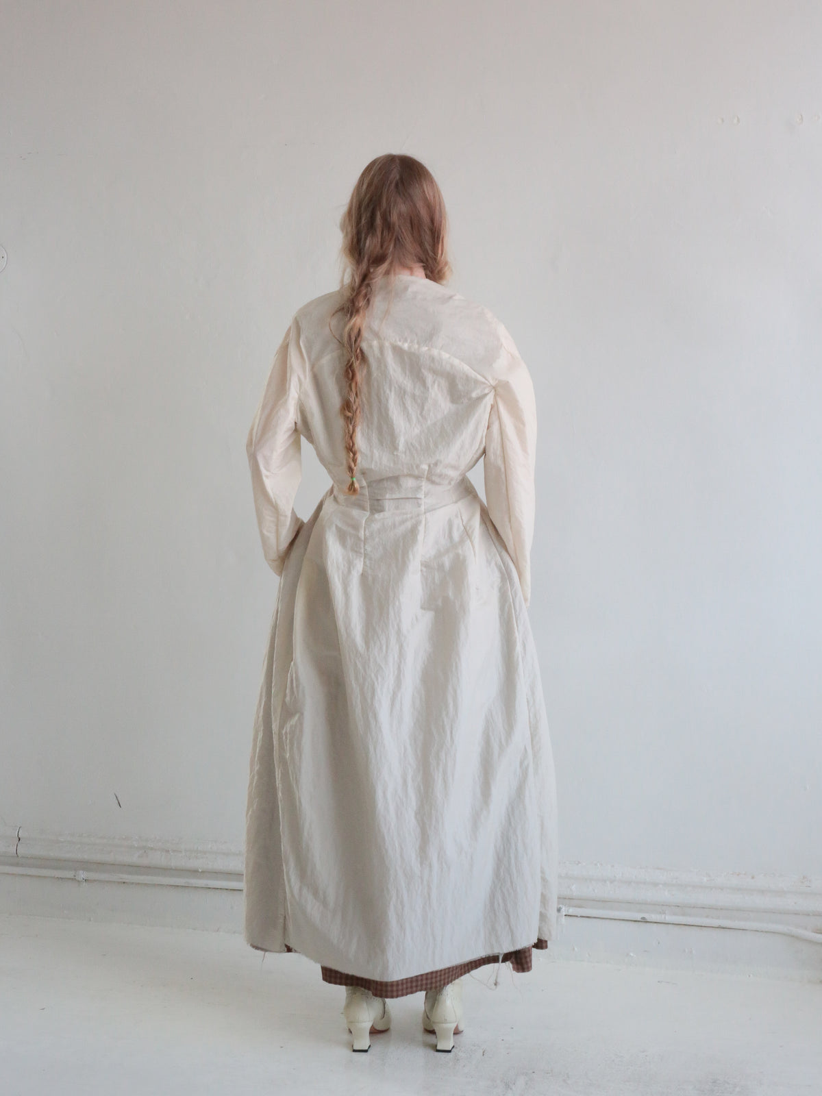 NYLON PORTAL COAT cream