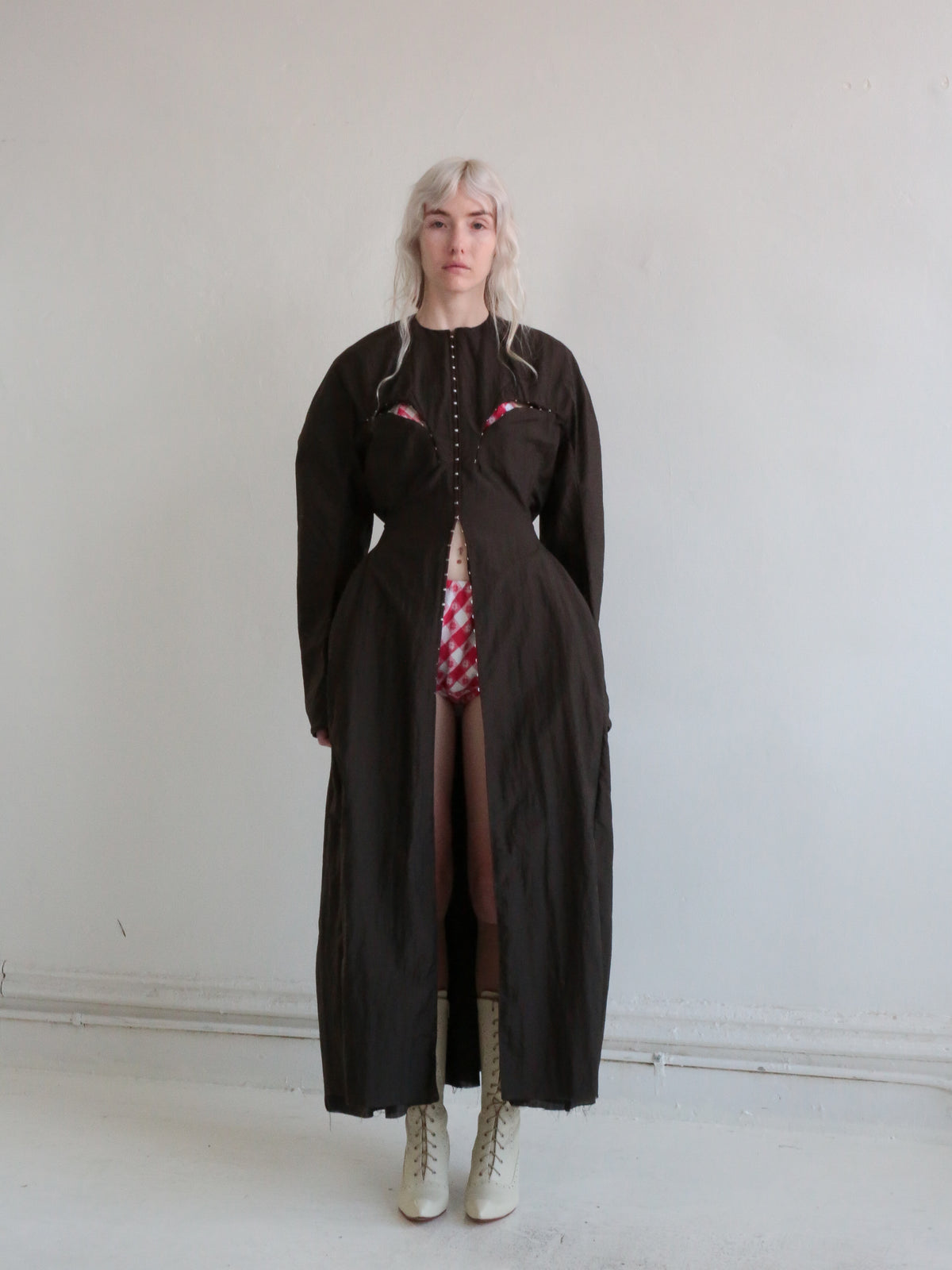 NYLON PORTAL COAT sable