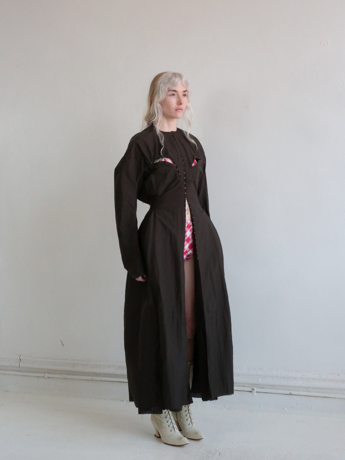 NYLON PORTAL COAT sable