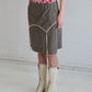 CHORE SKIRT black gingham