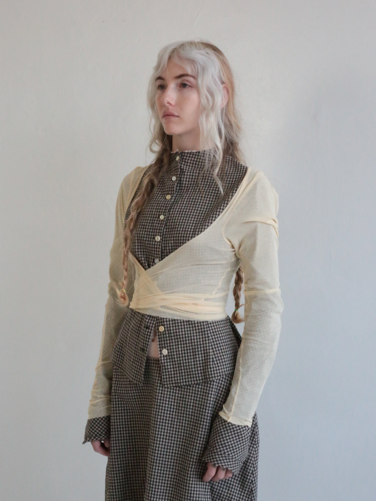 BALLET WRAP TOP sand