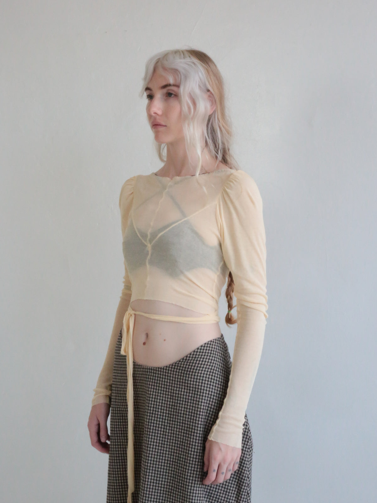 BALLET WRAP TOP sand