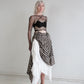 BALLET WRAP TOP black mesh