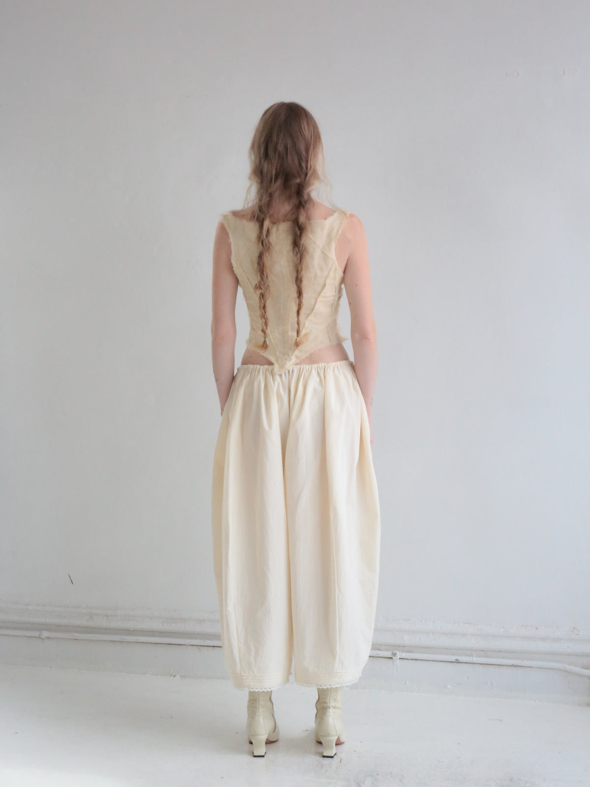BLOOMER PANTS cream