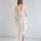 BALLET WRAP TOP cream mesh