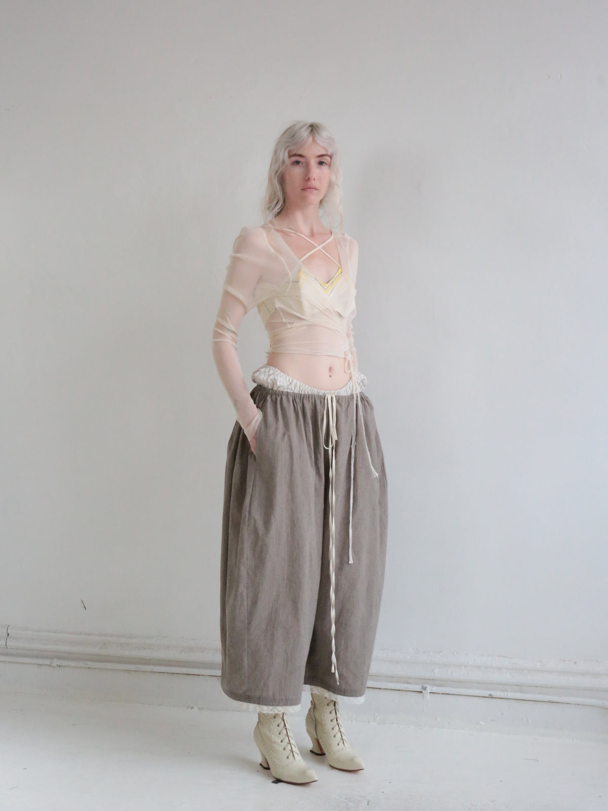 BLOOMER PANTS pinstripe