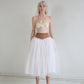 TIGHTS TOP TULLE SKIRT white
