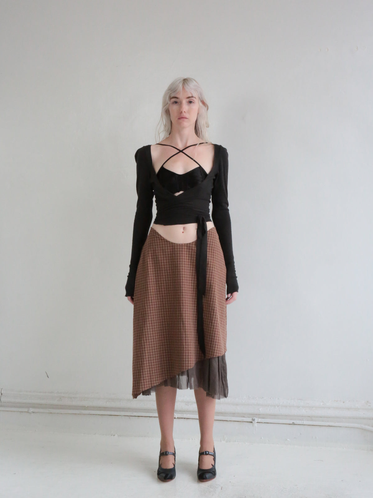 BALLET WRAP TOP wet granite