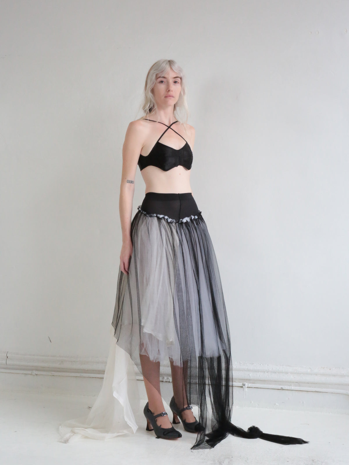 TIGHTS TOP TULLE SKIRT black