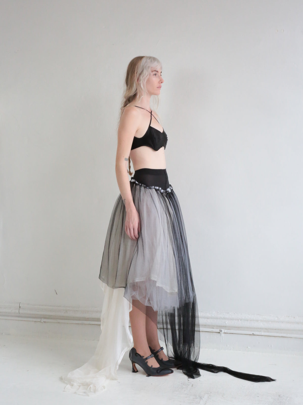 TIGHTS TOP TULLE SKIRT black