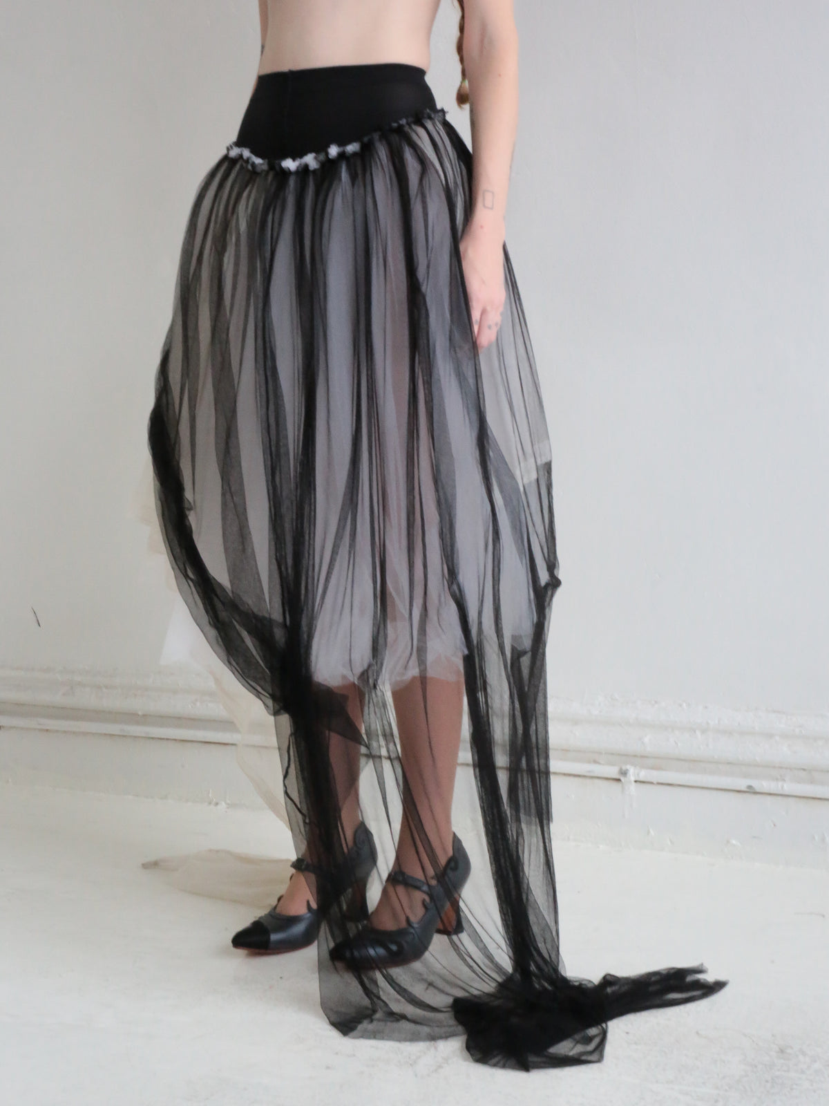 TIGHTS TOP TULLE SKIRT black