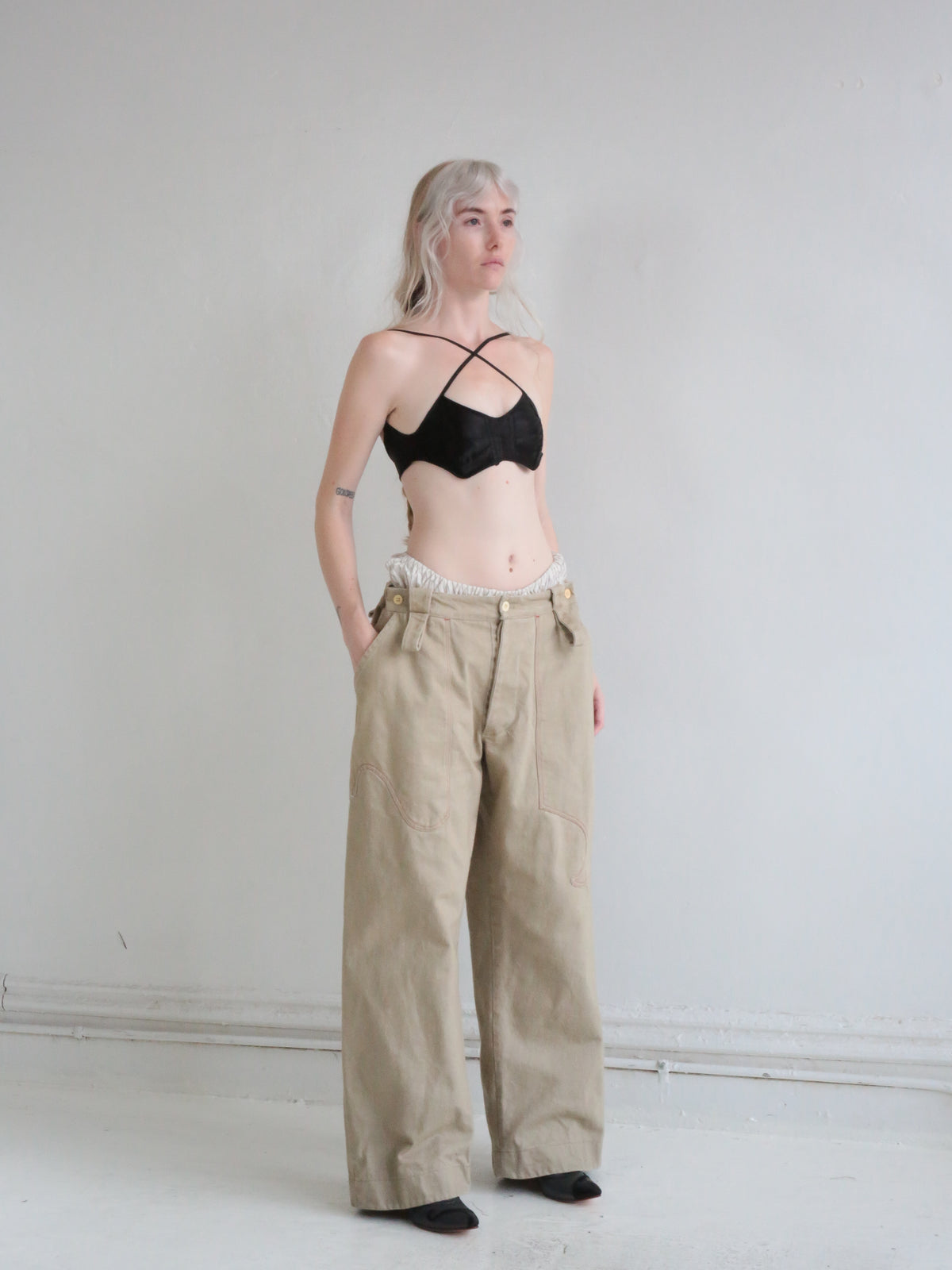 NO ARMY PANTS beige