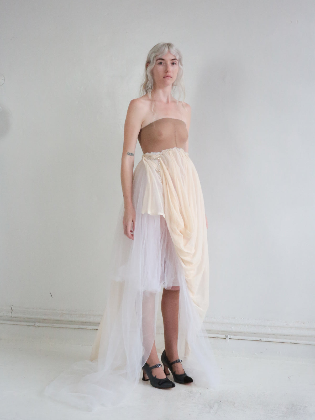 TIGHTS TOP TULLE GOWN