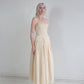 QUILTED LINEN GOWN