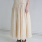 QUILTED LINEN GOWN