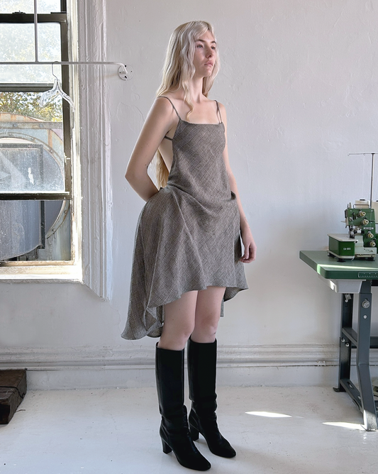 NAPKIN DRESS / plaid