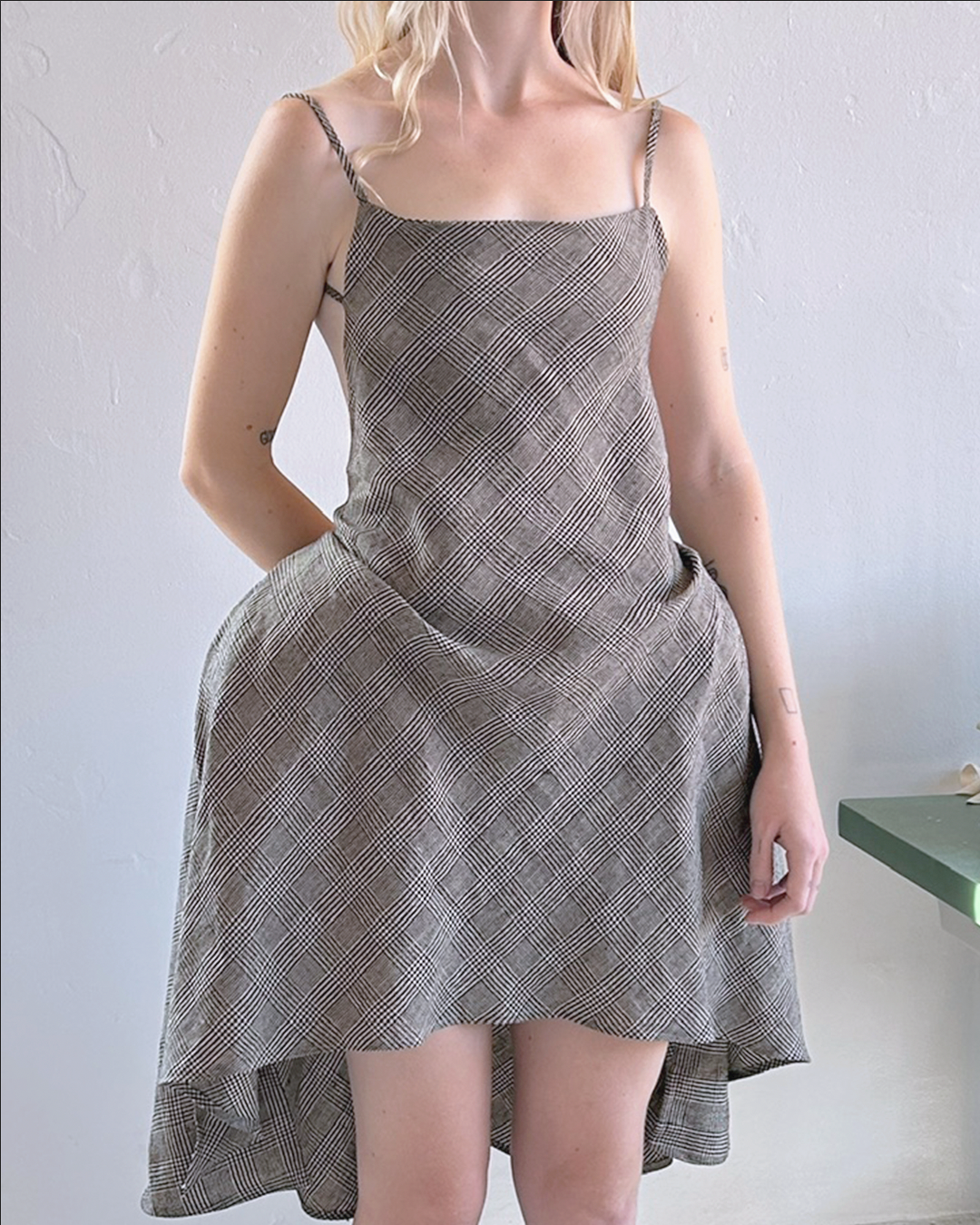 NAPKIN DRESS / plaid