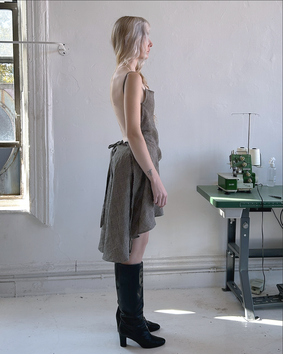 NAPKIN DRESS / plaid