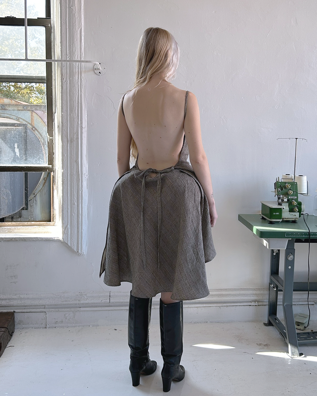 NAPKIN DRESS / plaid