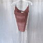 STOMACHER / plaid curtain