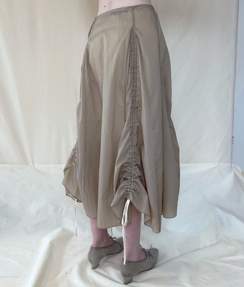 NYLON GODET SKIRT