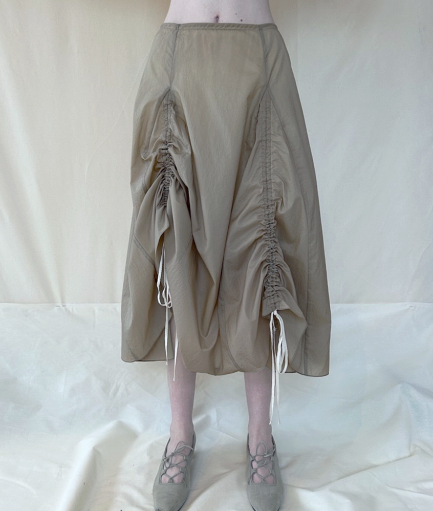 NYLON GODET SKIRT