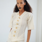 SHRUNKEN WOOL BUTTON DOWN