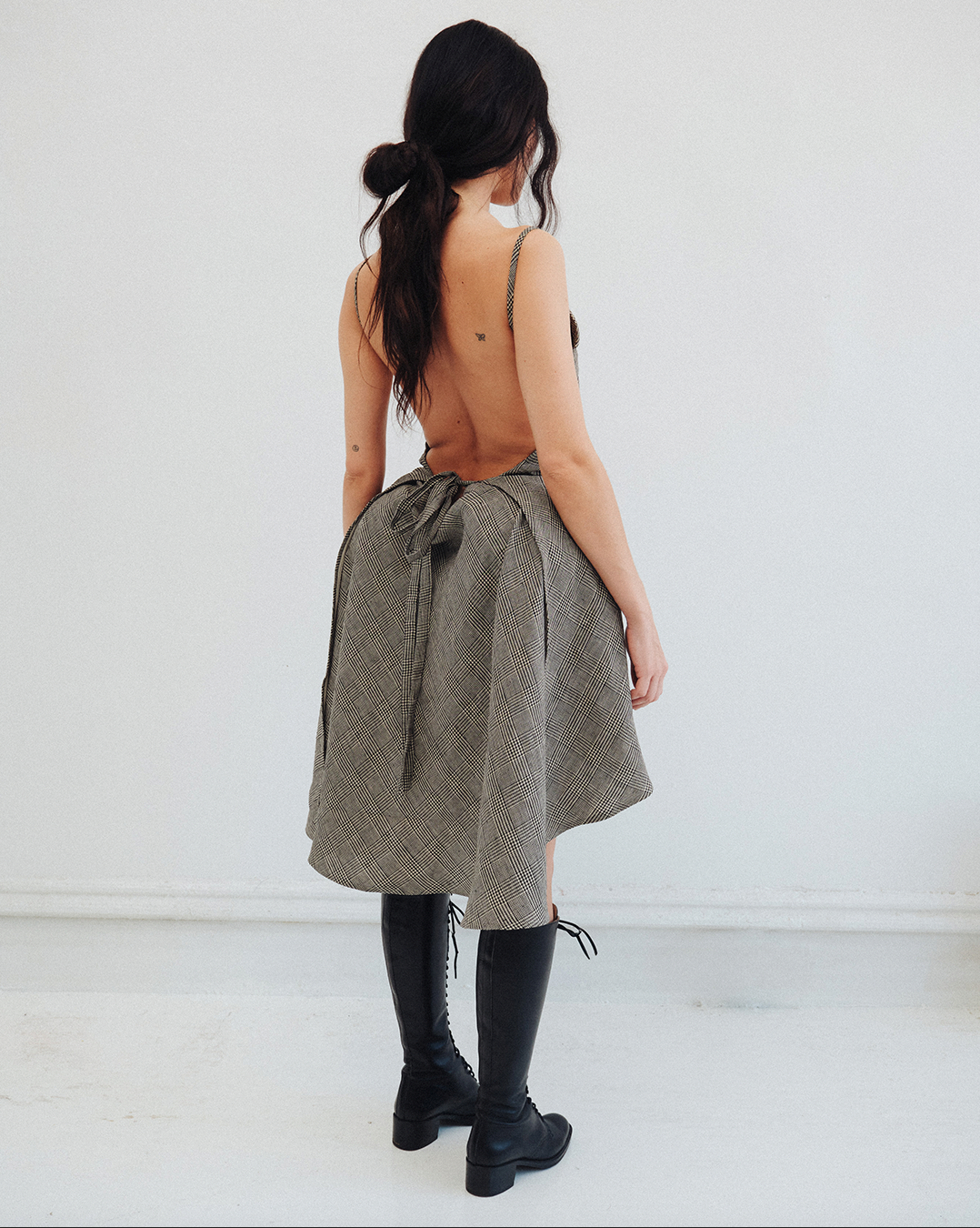 NAPKIN DRESS / plaid
