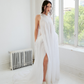 SMOCKED SHEATH DRESS