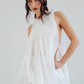 SMOCKED SHEATH DRESS