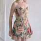 STOMACHER DRESS / horrible floral