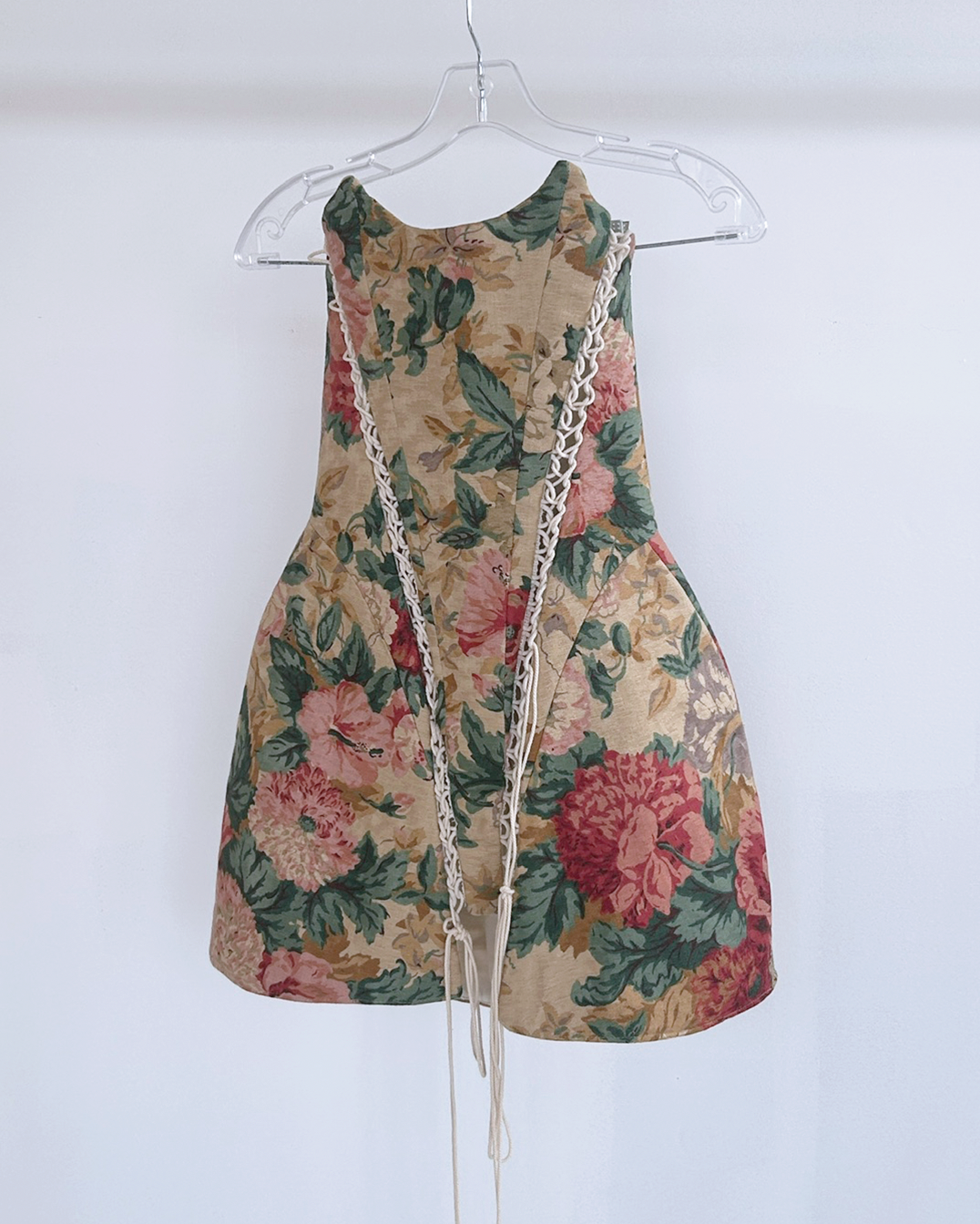 STOMACHER DRESS / horrible floral