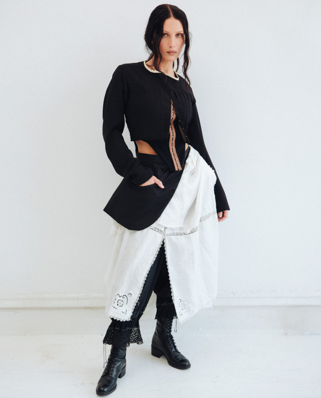 HOOK & EYE TANK / cashmere