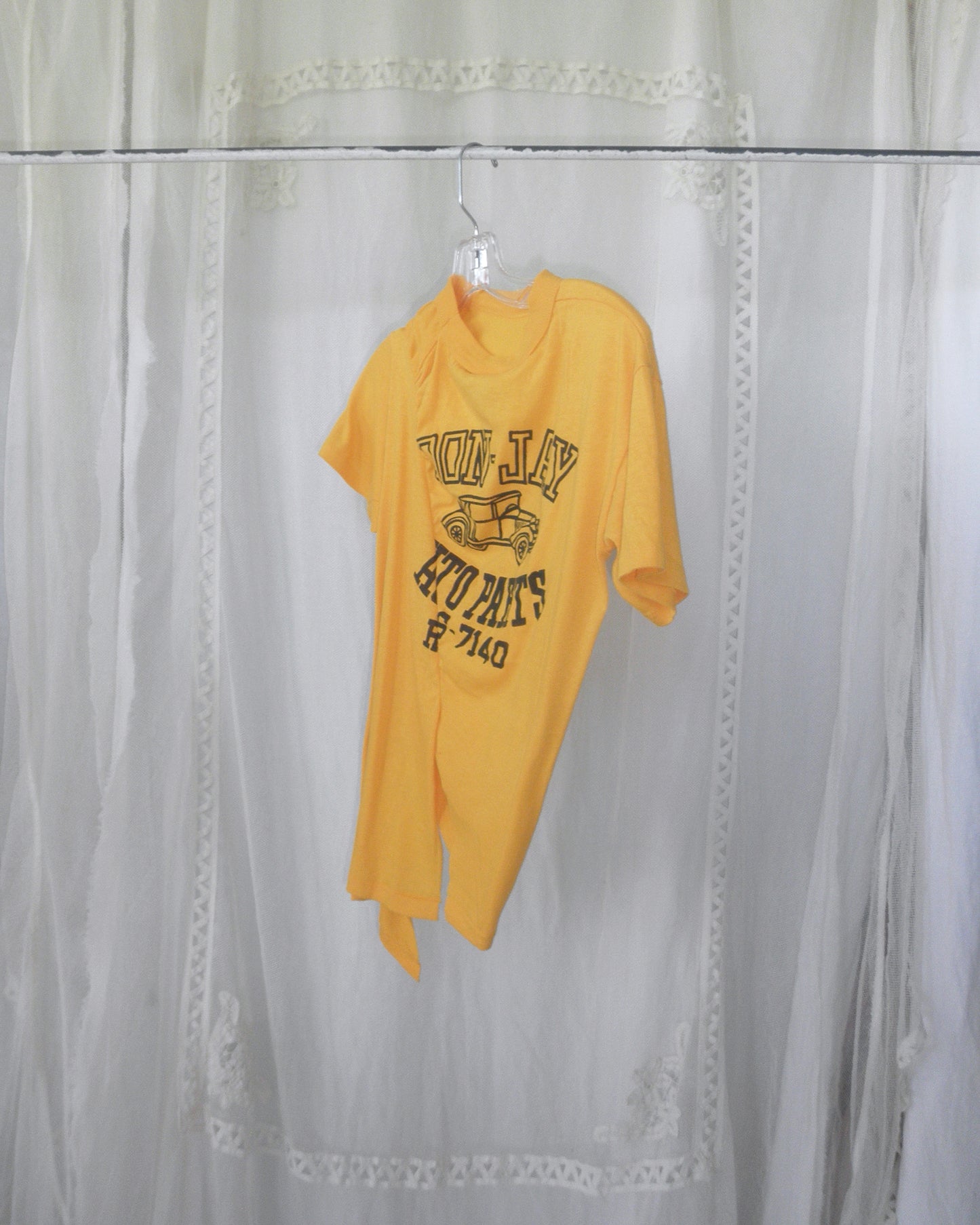 yellow half tee