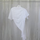 plain white half tee