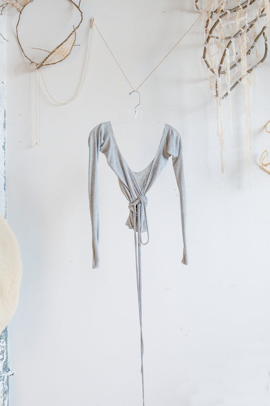 WRAP JERSEY TOP