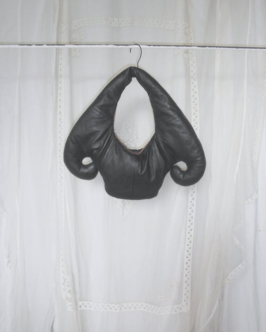 DOUBLE SPIRAL BAG / leather